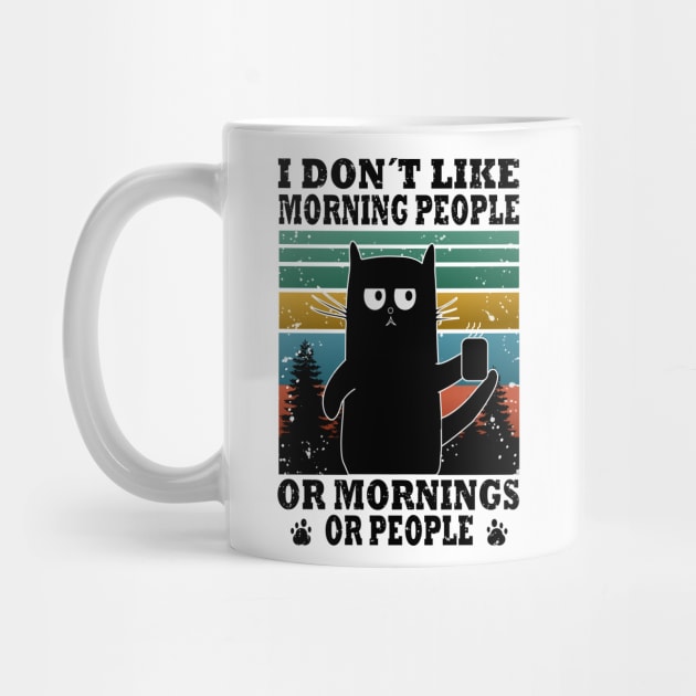 I don´t like morning people or morning or people cat lover by Tesign2020